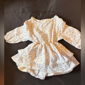 Rabbit+ Bear onesie dress 6 to 9 months